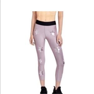 NWT- Ultracor light pink with metallic star Leggings